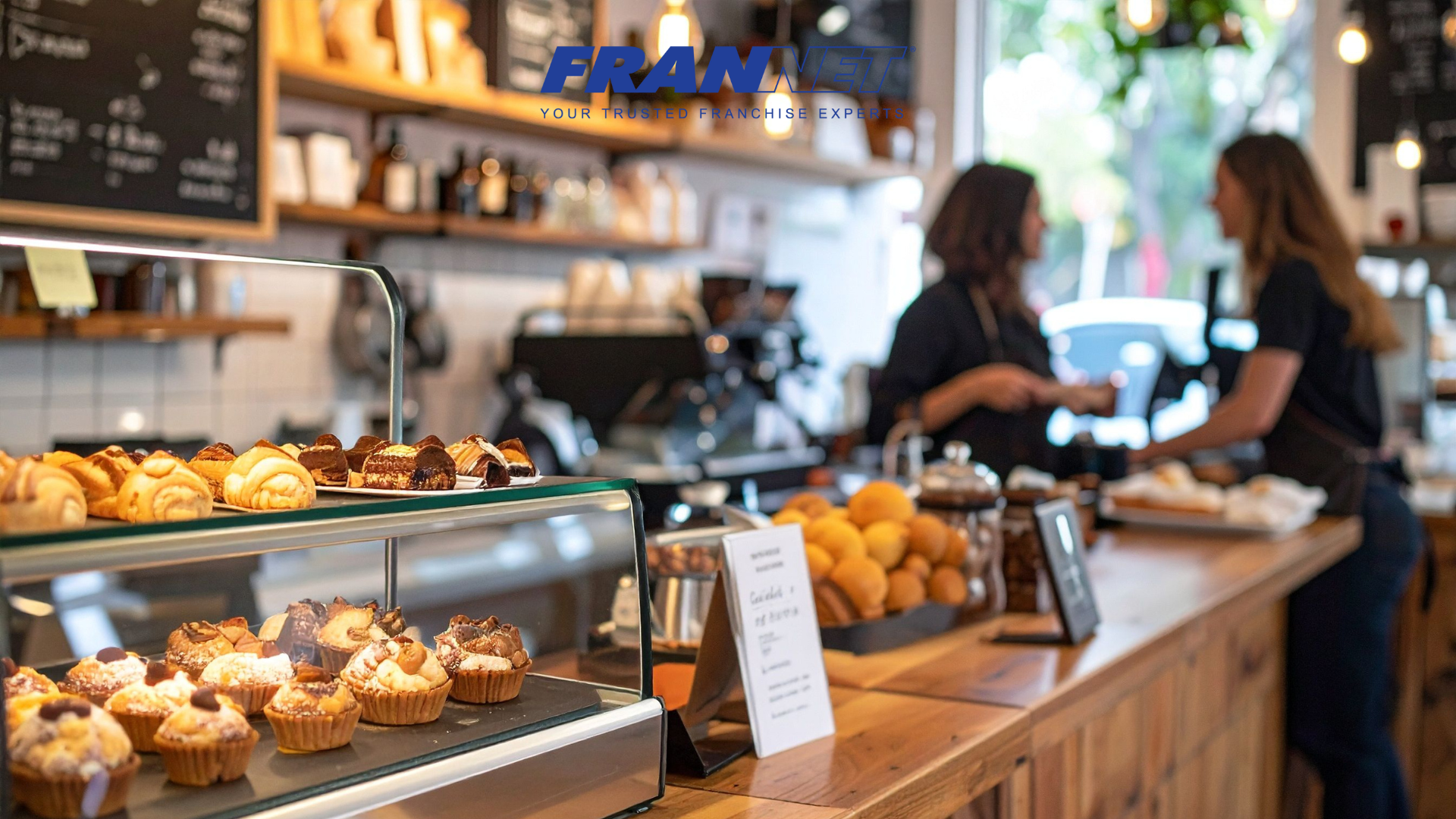 Bakery and coffee shop representing donut and other franchises in Canada