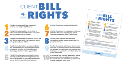 Client Bill of Rights - FranNet