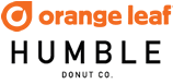Orange Leaf Frozen Yogurt + Humble Donut Co. Logo