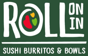 Roll On In Sushi Burritos & Bowls Logo