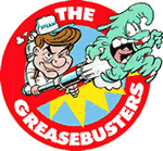 Greasebusters Cleaning Business Logo