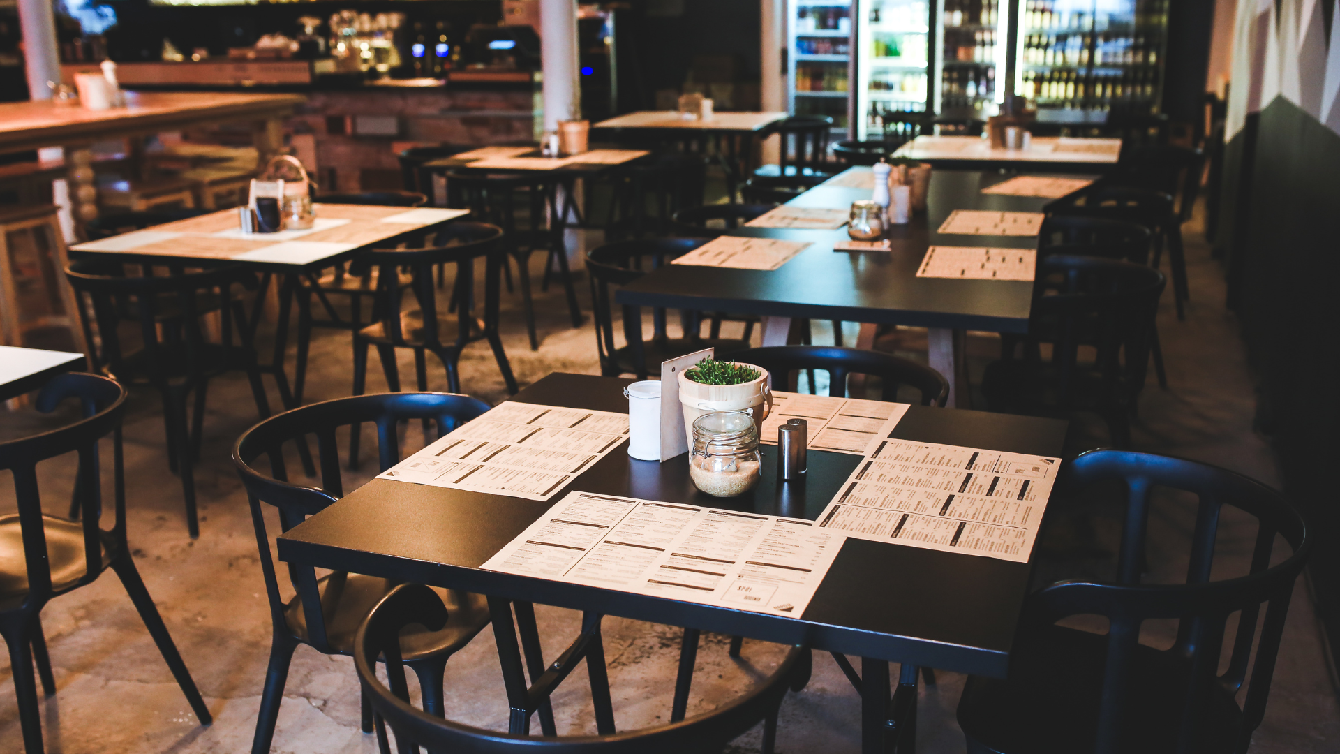 135 Indoor dining area of a restaurant