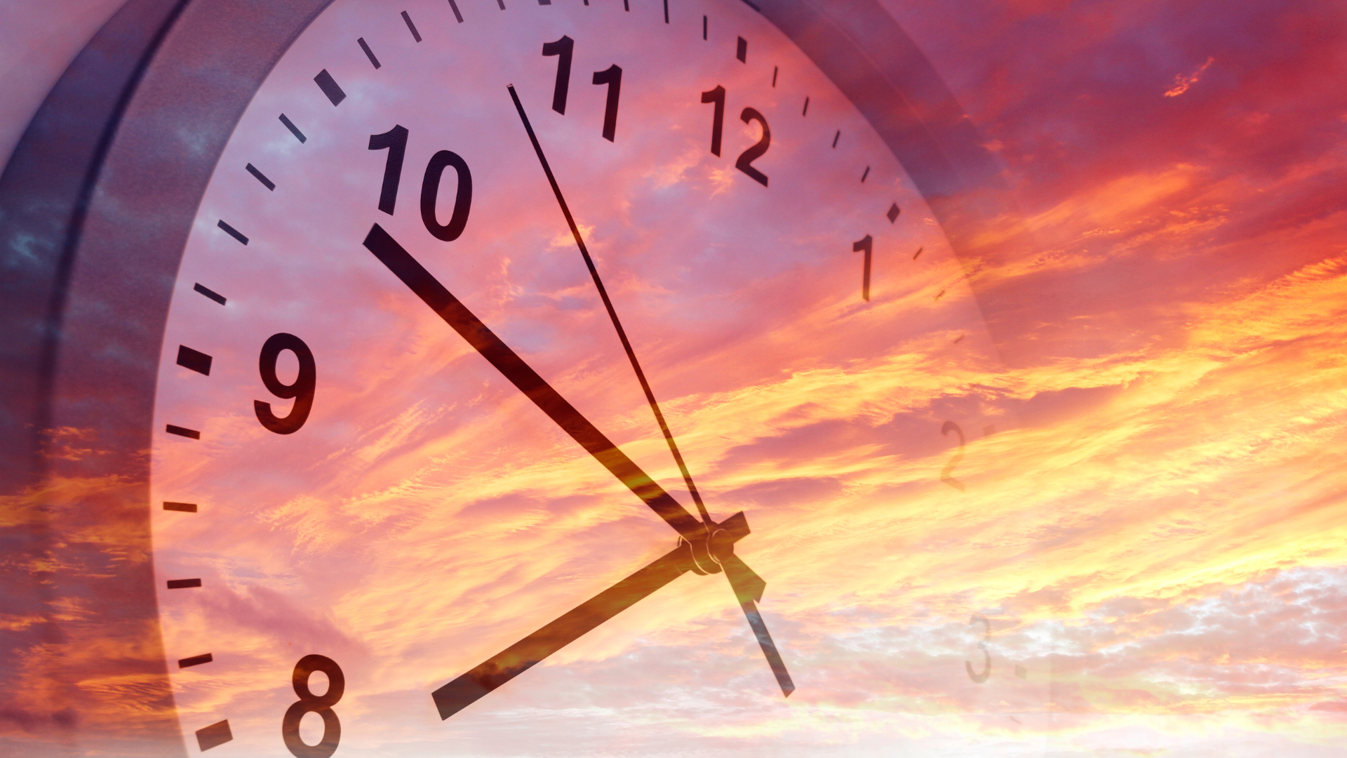 Clock and a sunset representing a semi absentee franchise