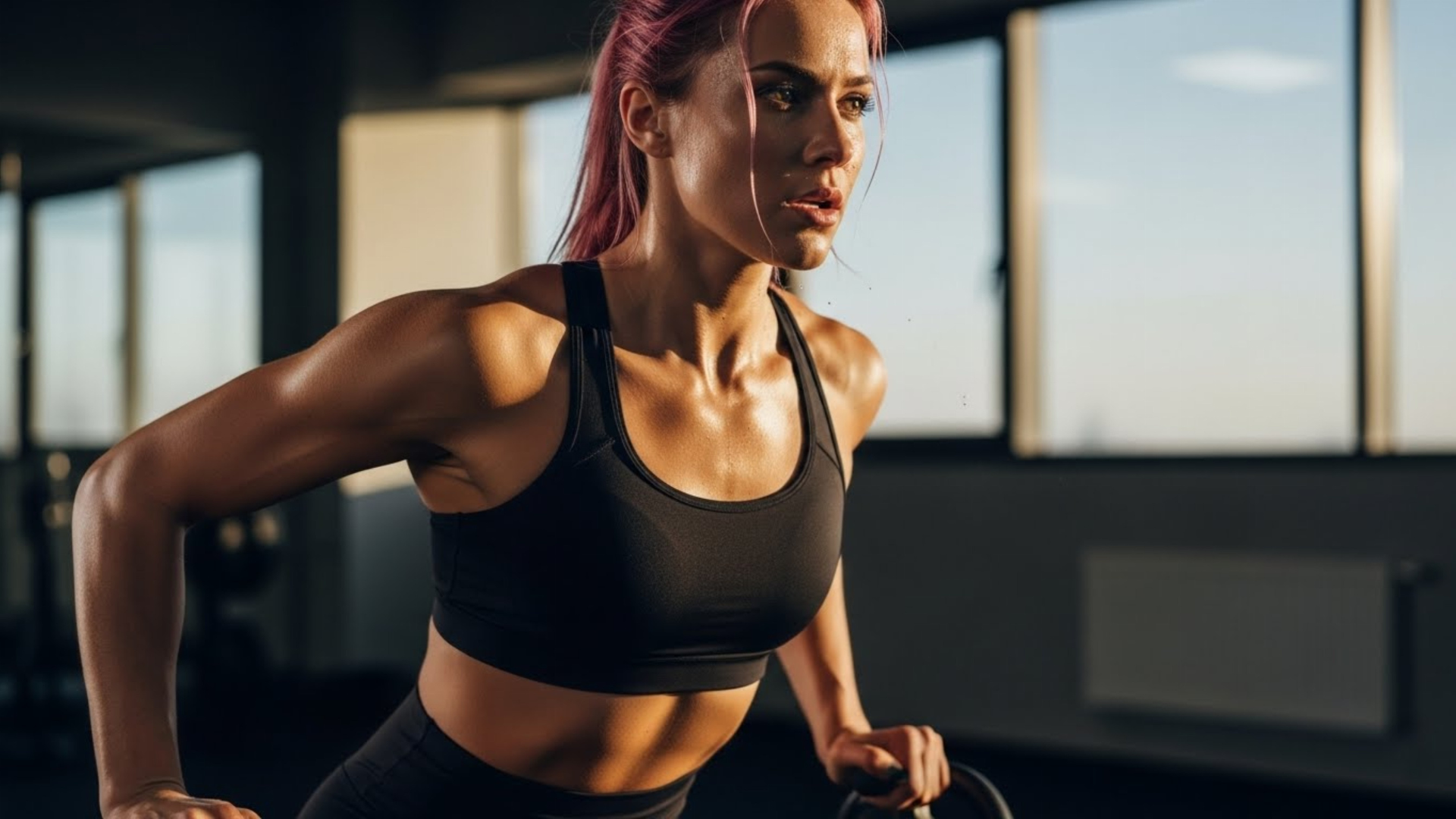 Woman exercising - representing fitness franchise canada